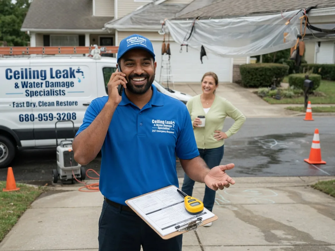 Ceiling Leak Cleanup Garden City, MO FAQs
